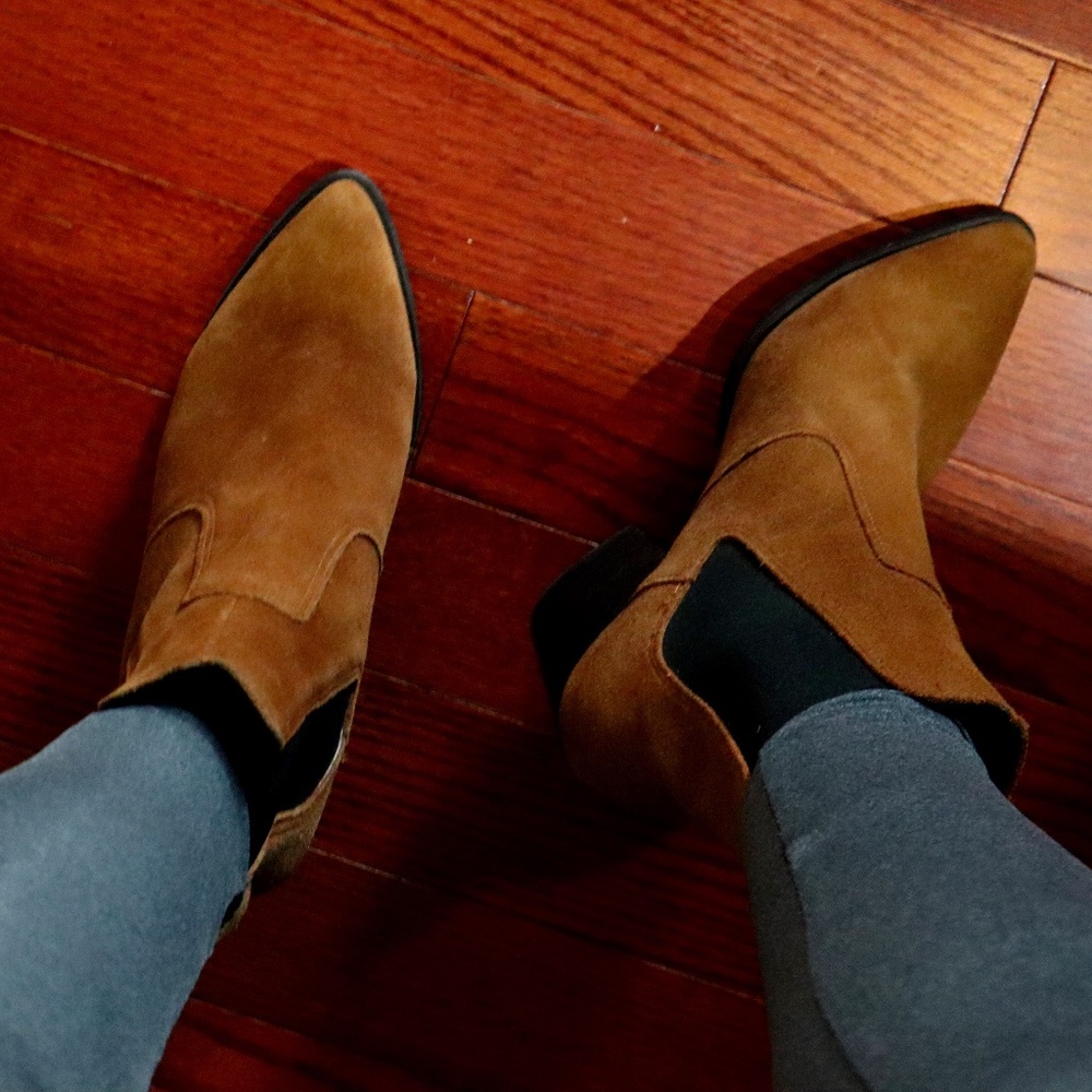 Steve Madden Women's Brown Faux Suede Ankle Boot